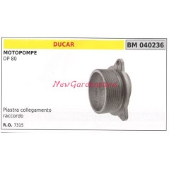 Schlauchanschlussplatte DUCAR-Motorpumpe DP 80 040236
