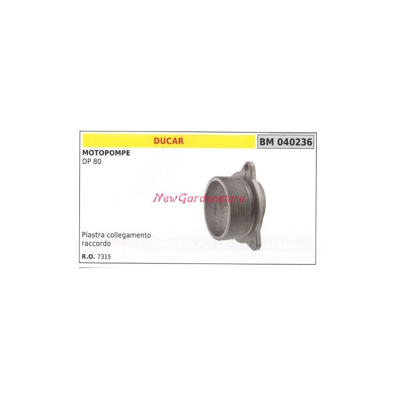Schlauchanschlussplatte DUCAR-Motorpumpe DP 80 040236