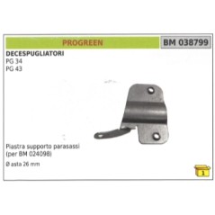 PROGREEN placa de protección del eje PROGREEN eje desbrozadora PG 34 - 43 eje Ø 26 mm | Newgardenstore.eu