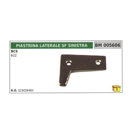 Piastrina dente doppio SF SINISTRA per motofalciatrice bcs 622 | Newgardenstore.eu