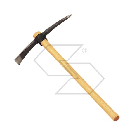 Extra type pickaxe with polished blade and 100 cm polished handle | Newgardenstore.eu