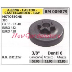 Pignon ALPINA moteur tronçonneuse 380 CS 35 40 3/8' dents 6 009879 | Newgardenstore.eu