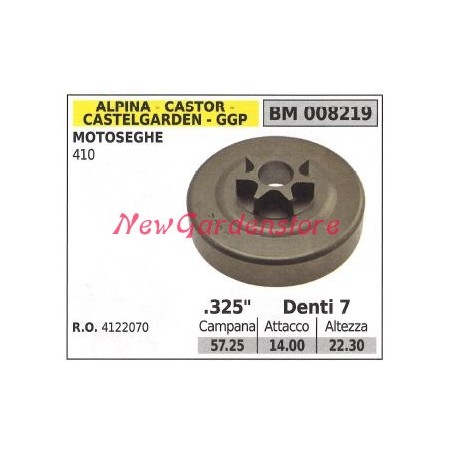 Piñón motor motosierra ALPINA 410 .325' dientes 7 008219 | Newgardenstore.eu