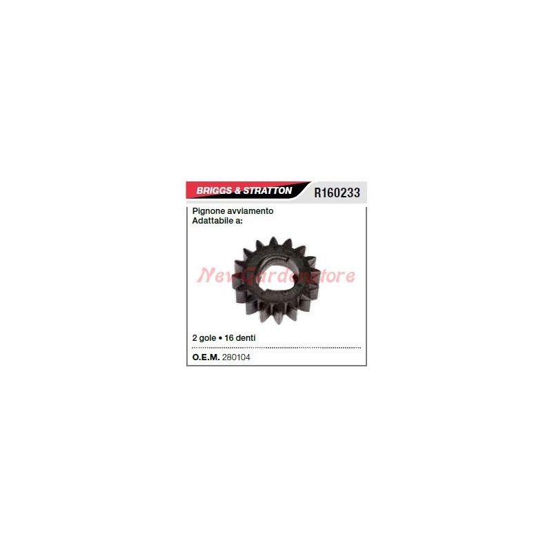 B&S Rasenmäher-Anfangskettenrad R160233