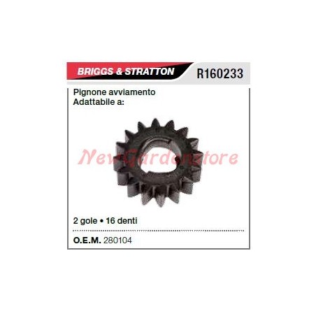 Pignone avviamento motorino avviamento trattorino tagliaerba rasaerba 280104 | Newgardenstore.eu