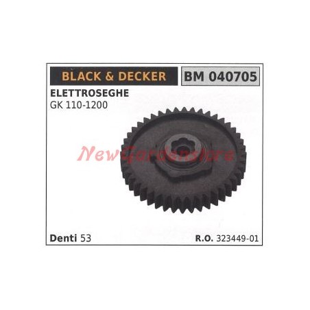 Piñón BLACK & DECKER para motosierra eléctrica GK 110 1200 040705