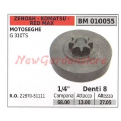 Pignone campana frizione motosega G310TS ZENOAH Z2870-51111 010055