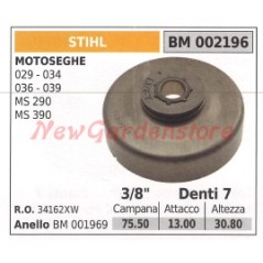 Chainsaw clutch bell pinion STIHL 029 034 036 039 MS290 002196 34162XW