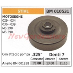 Piñón de campana de embrague motosierra STIHL 029 034 036 039 MS290 010531