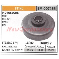 Pignone campana frizione motosega STIHL 050 051AVE 075E 076 007465 22262XV