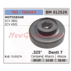 Chainsaw clutch bell pinion TAS TANAKA ECV3801 ECV4501 012529 TA2857N | Newgardenstore.eu