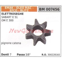 EMAK chain sprocket for chainsaw SABART E 51 OM E 300 007456