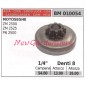 Piñón motor motosierra CINA ZM 2500 2525 PN 2500 1/4' dientes 8 010054