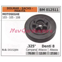 Sprocket DOLMAR chainsaw motor 103 105 108 .325' teeth 7 012511 | Newgardenstore.eu