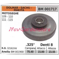 Piñón motor motosierra DOLMAR 109 110 111 115 325' dientes 8 001717 | Newgardenstore.eu