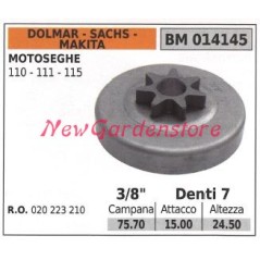 Piñón motor motosierra DOLMAR 109 110 111 115 3/8' dientes 7 014145