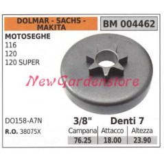 Sprocket DOLMAR chain saw motor 116 120 120 SUPER .3/8' teeth 7 004462 | Newgardenstore.eu