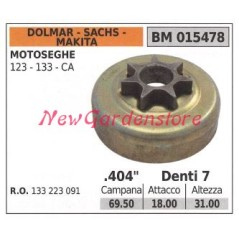 Sprocket DOLMAR chainsaw engine 123 133 CA .404' teeth 7 015478 | Newgardenstore.eu