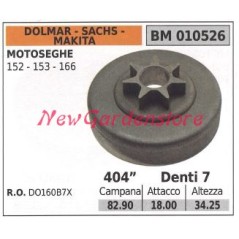 Piñón DOLMAR motor motosierra 152 153 166 .404' dientes 7 010526 | Newgardenstore.eu