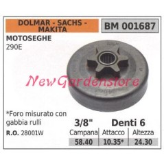 Piñón DOLMAR motor motosierra 290E 3/8' dientes 6 001687 | Newgardenstore.eu