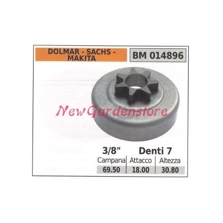 Piñón motor motosierra Dolmar 3/8' dientes 7 014896 | Newgardenstore.eu