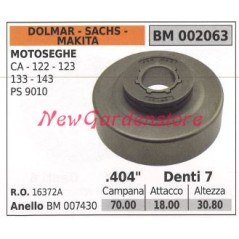 Piñón DOLMAR motor motosierra CA 122 123 133 143 .404' dientes 7 002063 | Newgardenstore.eu