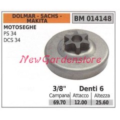 Piñón DOLMAR para motosierra PS 34 DCS 34 3/8' dientes 6 014148 | Newgardenstore.eu