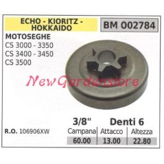 Pignone ECHO motore motosega CS 3000 3350 3400 3450 3500 3/8' denti 6 002784