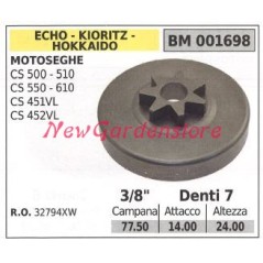 ECHO pignon moteur tronçonneuse CS 500 510 550 610 3/8' dents 7 32794XW | Newgardenstore.eu