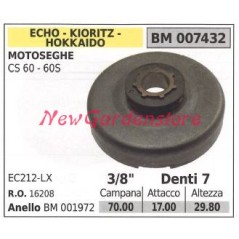 ECHO Kettensägenmotor Ritzel CS 60 60S 3/8' Zähne 7 007432 | Newgardenstore.eu