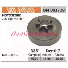 Pignone EMAK motore motosega 240 tipo vecchio .325' denti 7 001728 | Newgardenstore.eu