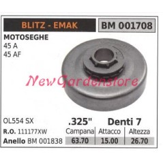 Pignone EMAK motore motosega 45A 45AF .325' denti 7 001708 | Newgardenstore.eu