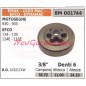 Pignon de moteur de tronçonneuse EMAK 930 935 3/8' dents 6 001744