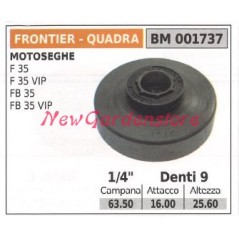 Piñón para motor de motosierra EMAK F 35 35VIP FB 35 35VIP 1/4' dientes 9 001737