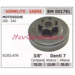 Pignon HOMELITE pour moteur de tronçonneuse 290 340 3/8' dents 7 001781 | Newgardenstore.eu