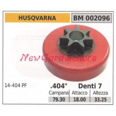 HUSQVARNA chainsaw engine sprocket .404' teeth 7 002096 | Newgardenstore.eu