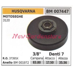 HUSQVARNA Kettensäge Motor Ritzel 3120 3/8' Zähne 7 007447