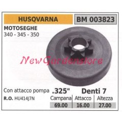 HUSQVARNA chainsaw engine sprocket 340 345 350 .325' teeth 7 003823 | Newgardenstore.eu