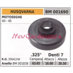 HUSQVARNA chainsaw engine sprocket 40 45 .325' teeth 7 001690 | Newgardenstore.eu