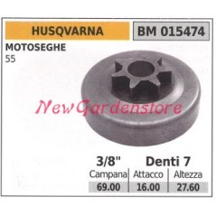 HUSQVARNA chainsaw engine sprocket 55 3/8 teeth 7 015474