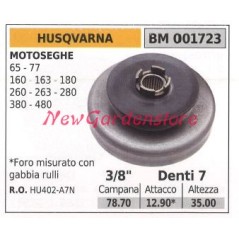 Piñón motor motosierra HUSQVARNA 65 77 160 163 180 260 3/8 dientes 7 001723 | Newgardenstore.eu