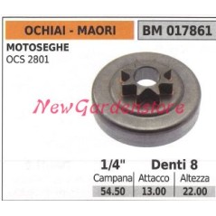 Pignon MAORI moteur tronçonneuse OCS 2801 1/4' dents 8 017861