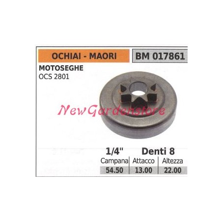 MAORI Kettensägenmotor Ritzel OCS 2801 1/4' Zähne 8 017861 | Newgardenstore.eu