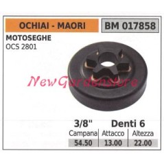 Pignon moteur tronçonneuse MAORI OCS 2801 3/8' dents 6 017858