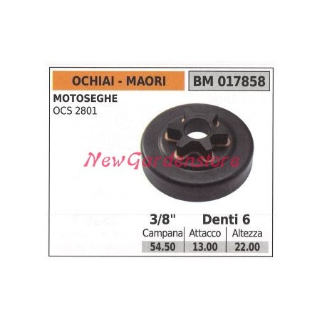 Piñón motor motosierra MAORI OCS 2801 3/8' dientes 6 017858 | Newgardenstore.eu