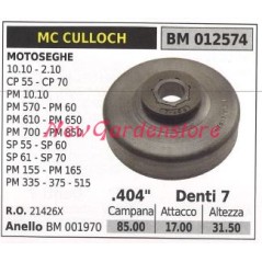 Pignon MC CULLOCH moteur tronçonneuse 10.10 2.10 PM 10.10 CP55 .404' dents 7 012574 | Newgardenstore.eu