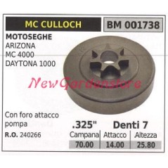 Sprocket MC CULLOCH chainsaw engine ARIZONA MC 4000 .325' teeth 7 001738