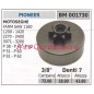 Piñón PIONEER motor motosierra FARM SAW 1160 1200 1420 3/8' dientes 7 001730