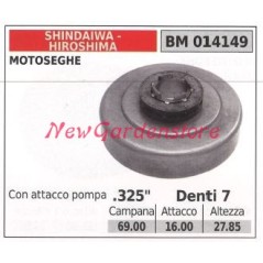 SHINDAIWA Kettensägenmotor Ritzel .325' Zähne 7 014149 | Newgardenstore.eu