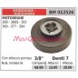 Piñón motor motosierra SHINDAIWA 300 300S 357 360 377 394 3/8' dientes 7 012526